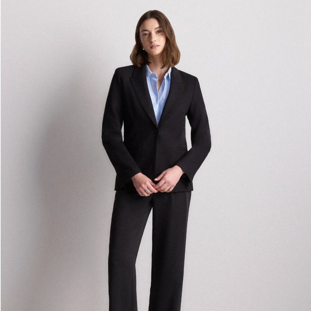 NWOT - Ultra-Stretch Ponte Single-Breasted Blazer